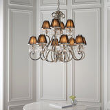 INTERIORS 1900 Oksana Nickel 12Lt Pendant & Black Shades