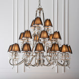 INTERIORS 1900 Oksana Nickel 21Lt Pendant & Black Shades