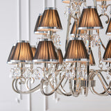 INTERIORS 1900 Oksana Nickel 21Lt Pendant & Black Shades