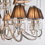 INTERIORS 1900 Oksana Nickel 21Lt Pendant & Black Shades