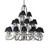 INTERIORS 1900 Oksana Nickel 21Lt Pendant & Black Shades