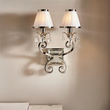 INTERIORS 1900 Oksana Nickel Twin Wall & White Shades