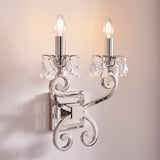 INTERIORS 1900 Oksana Nickel Twin Wall & White Shades