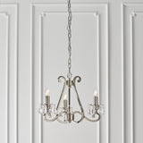 INTERIORS 1900 Oksana Nickel 3Lt Pendant