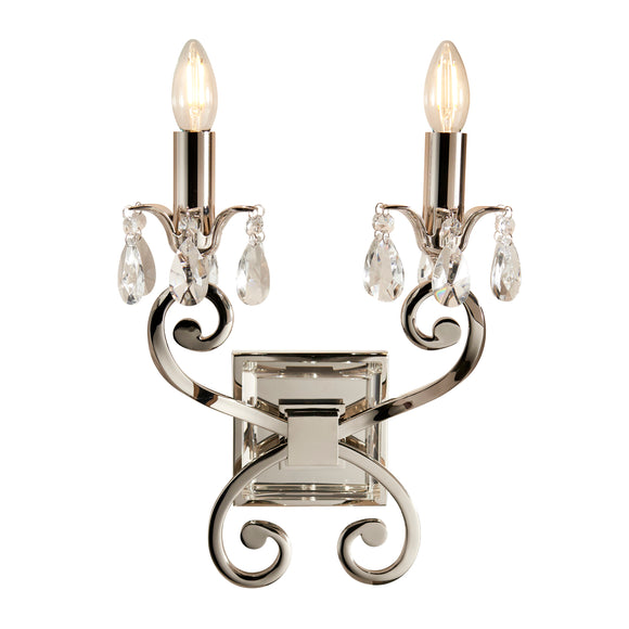 INTERIORS 1900 Oksana Nickel Twin Wall Light