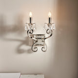 INTERIORS 1900 Oksana Nickel Twin Wall Light