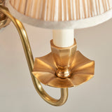 INTERIORS 1900 Asquith Twin Wall Light & Beige Shades