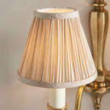 INTERIORS 1900 Asquith Twin Wall Light & Beige Shades