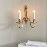 INTERIORS 1900 Asquith Twin Wall Light & Beige Shades