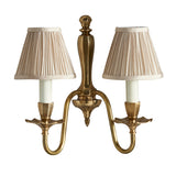 INTERIORS 1900 Asquith Twin Wall Light & Beige Shades