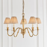 INTERIORS 1900 Asquith 5Lt Pendant & Beige Shades