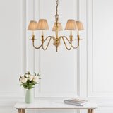 INTERIORS 1900 Asquith 5Lt Pendant & Beige Shades