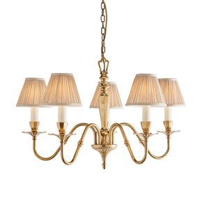 INTERIORS 1900 Asquith 5Lt Pendant & Beige Shades