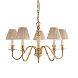 INTERIORS 1900 Asquith 5Lt Pendant & Beige Shades