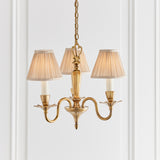 INTERIORS 1900 Asquith 3Lt Pendant & Beige Shades