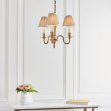 INTERIORS 1900 Asquith 3Lt Pendant & Beige Shades