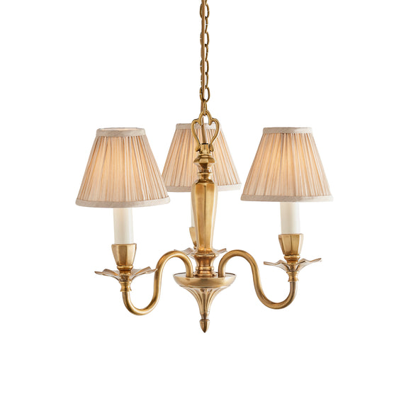 INTERIORS 1900 Asquith 3Lt Pendant & Beige Shades