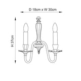 INTERIORS 1900 Asquith Twin Wall Light