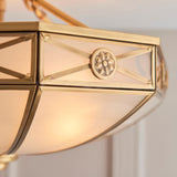 INTERIORS 1900 Bannerman 4Lt Semi Flush