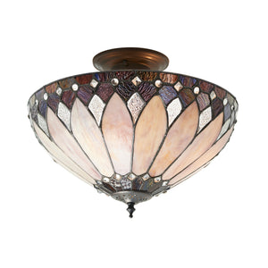 TIFFANY Brooklyn Medium 3Lt Semi Flush