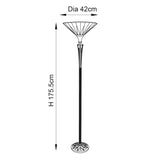 TIFFANY Dark Star Uplighter Floor Lamp