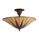 TIFFANY Dark Star Large 3Lt Semi Flush