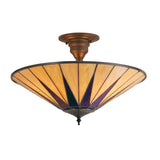 TIFFANY Dark Star Large 3Lt Semi Flush