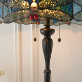 TIFFANY Dragonfly Blue Floor Lamp