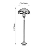 TIFFANY Dragonfly Flame Floor Lamp