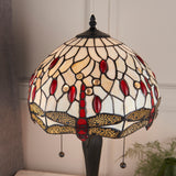 TIFFANY Dragonfly Beige Small Table Lamp