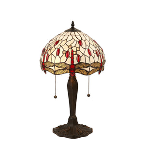 TIFFANY Dragonfly Beige Small Table Lamp