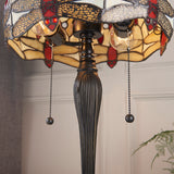 TIFFANY Dragonfly Beige Small Table Lamp