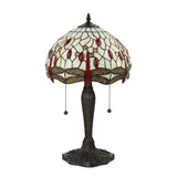 TIFFANY Dragonfly Beige Small Table Lamp