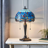 TIFFANY Dragonfly Blue Small Table Lamp