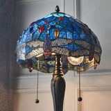 TIFFANY Dragonfly Blue Small Table Lamp