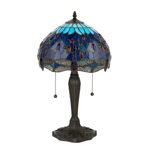 TIFFANY Dragonfly Blue Small Table Lamp