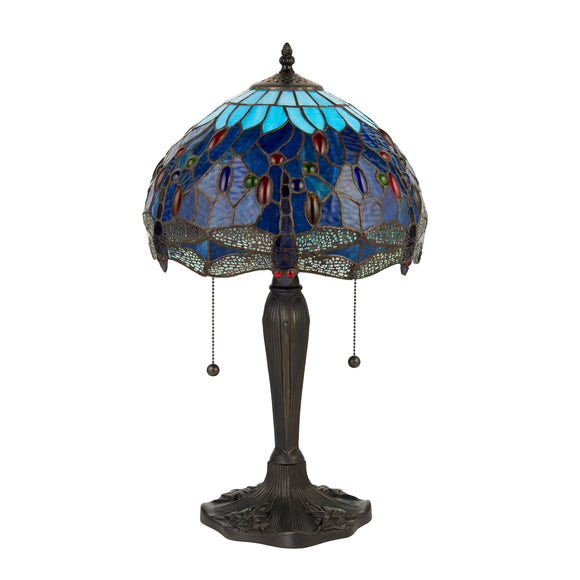 TIFFANY Dragonfly Blue Small Table Lamp