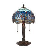 TIFFANY Dragonfly Blue Small Table Lamp