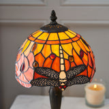 TIFFANY Dragonfly Flame Mini Table Lamp