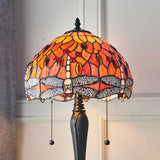 TIFFANY Dragonfly Flame Small Table Lamp