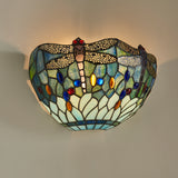 TIFFANY Dragonfly Blue Wall Light