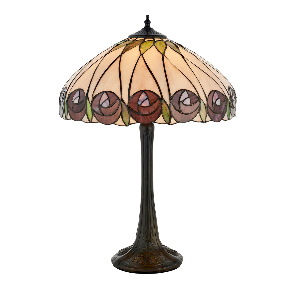TIFFANY Hutchinson Medium Stained Glass Table Lamp