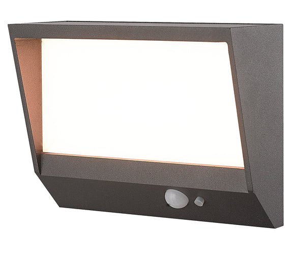 SEARCHLIGHT SOLAR Wall Light - Aluminium & Frost Polycarbonate