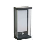 SEARCHLIGHT SOLAR Wall Light - Aluminium & Frost Polycarbonate