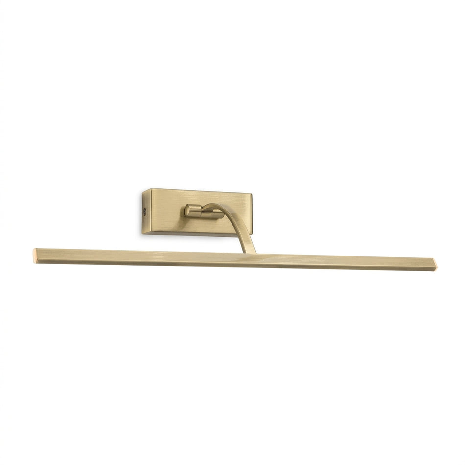 Corsica - LED Picture Light in Antique Brass or Brushed Steel - 45.4cm