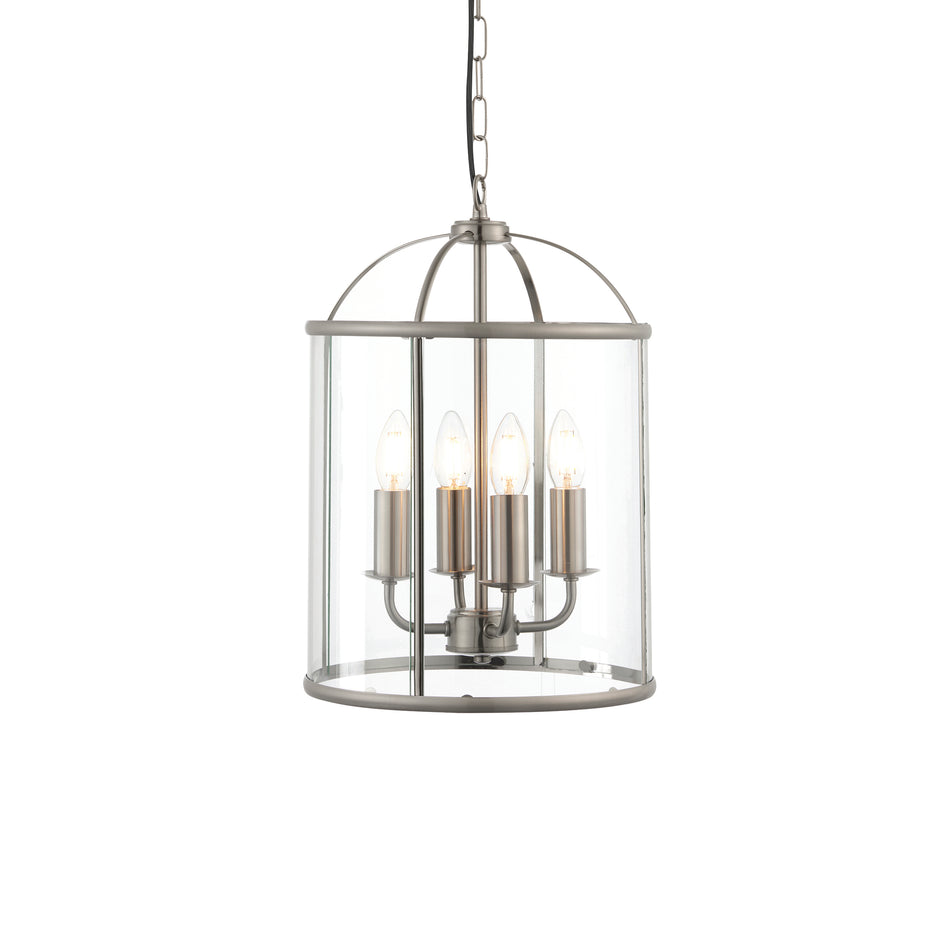 Lambeth 4lt pendant  - Satin Nickel