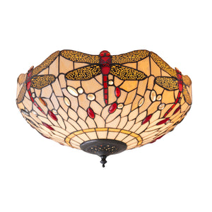 TIFFANY Dragonfly Beige Medium 2Lt Flush