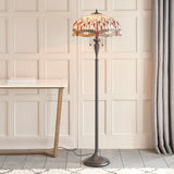 TIFFANY Dragonfly Beige Floor Lamp