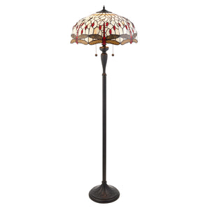 TIFFANY Dragonfly Beige Floor Lamp