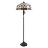 TIFFANY Dragonfly Beige Floor Lamp